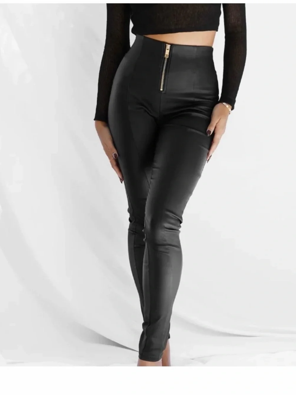 All Things Golden second skin black leggings - Picture 1 of 12